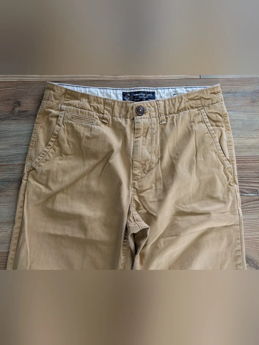 American Eagle Outfitters Original Straight Khaki Tan Chino Pants Men's 30 x 34